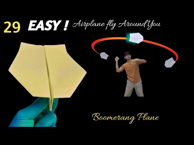 29 | How to Make Paper Airplane Comes Back to You | Boomerang Plane Easy | Paper Airplane tutorial