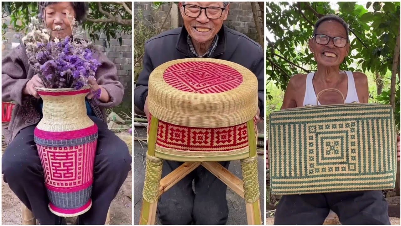 Bamboo Craft - Awesome bamboo basket making 2023 - How to make amazing bamboo crafts 2023 Part 19