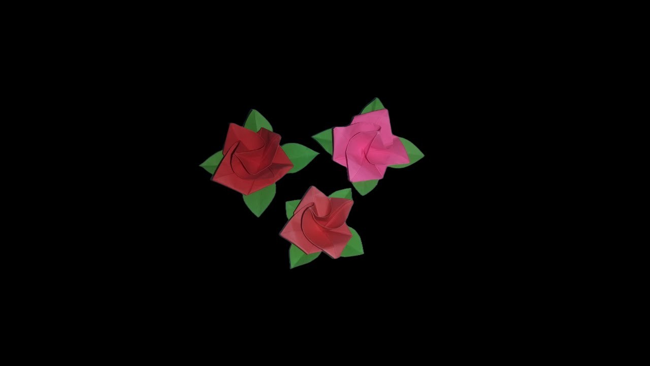 Cara Membuat Origami bunga | how to make flower origami