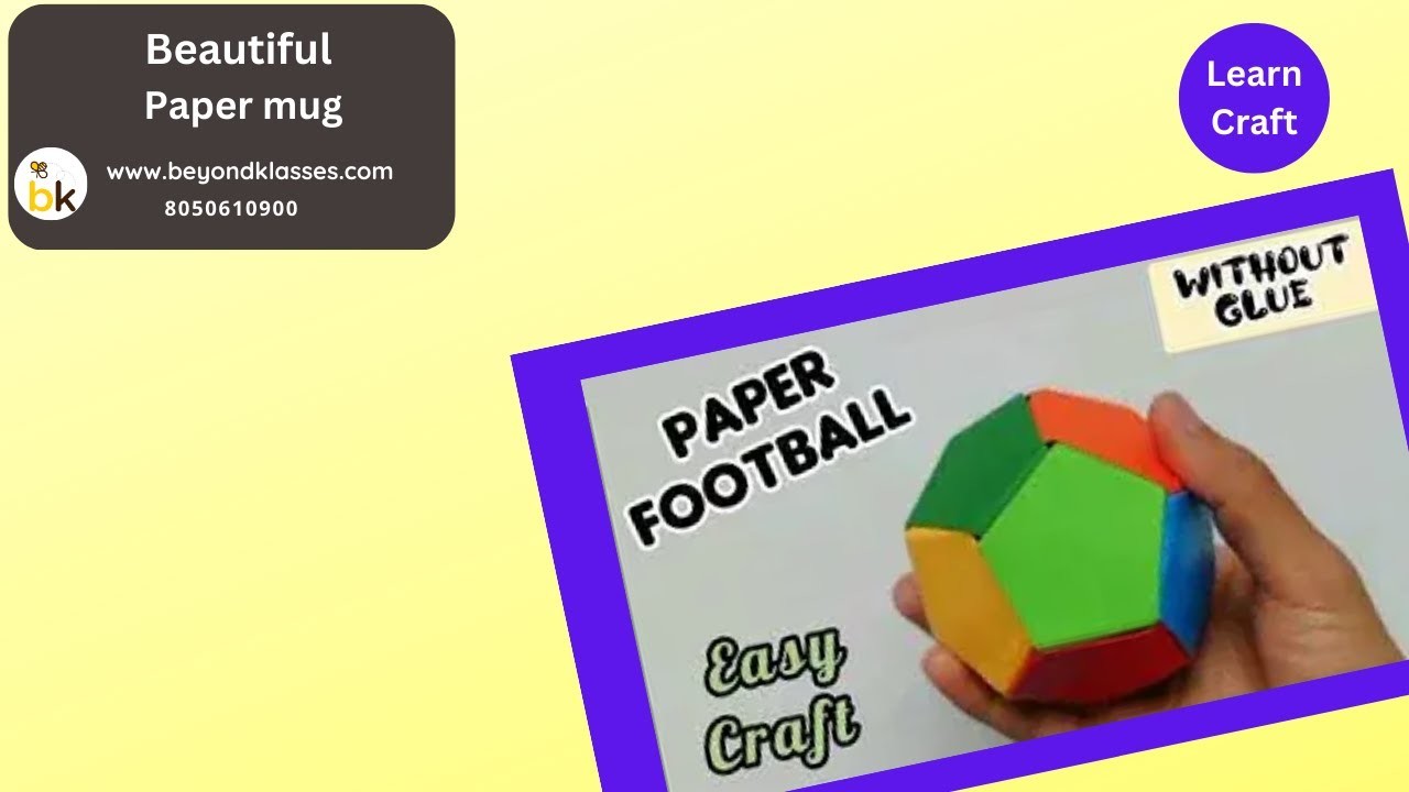 Craft videos | How to make paper BALL easy steps | Easy craft | DIY crafts |  craft making