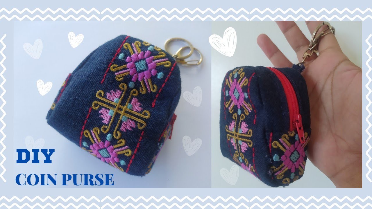 DIY COIN PURSE| MAKING IT FOR THE FIRST TIME| SEW, I TRIED