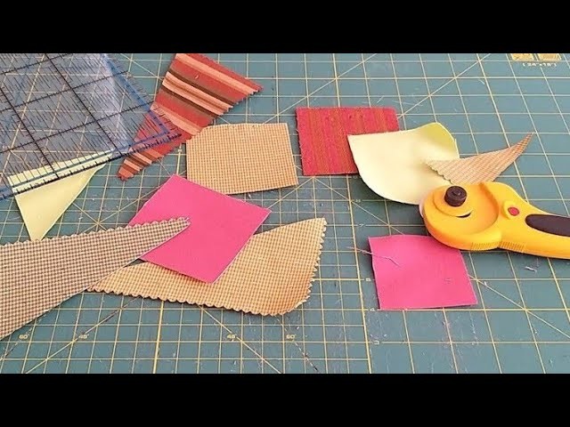 DIY quilting pattern. How to sew and where to apply. Card trick - patchwork block.