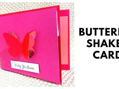Easy Butterfly Shaker Handmade Greetings Card