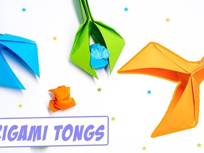 Easy Origami Moving Paper Toy || origami paper tongs