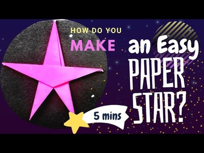 Easy origami star | 5 minutes origami  #easyorigami #paperfolding #star  #craft