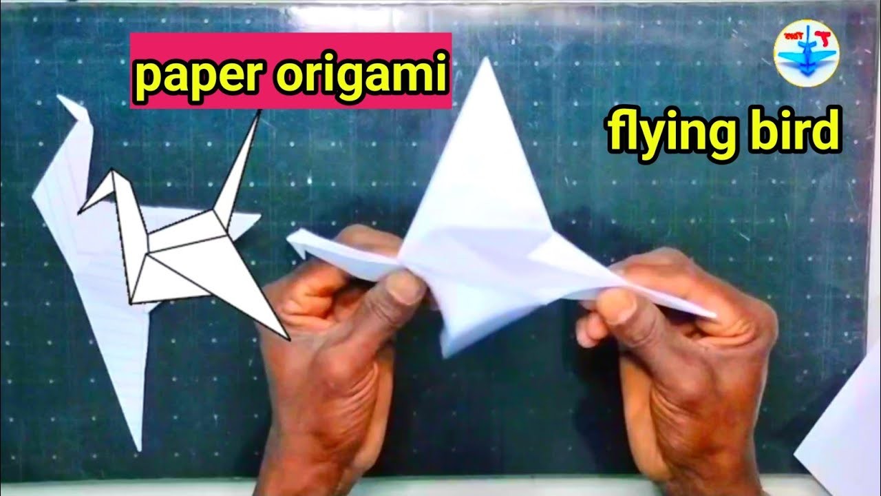 Flying paper bird | how to make paper birds that fly | paper craft ideas | paper bird,origami bird