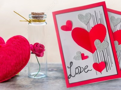 Handmade Valentine Cards - DIY Valentine's Day 3D Pop Up Card - DIY Dollar Tree VALENTINES DAY