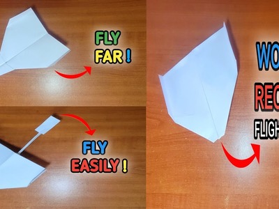How To Make 3 Easy Paper Airplanes That Fly Far | How To Make The Best Paper Airplane