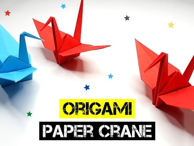 How To Make A ORIGAMI PAPER CRANE Step By Step | Easy ORIGAMI CRANE Tutorial