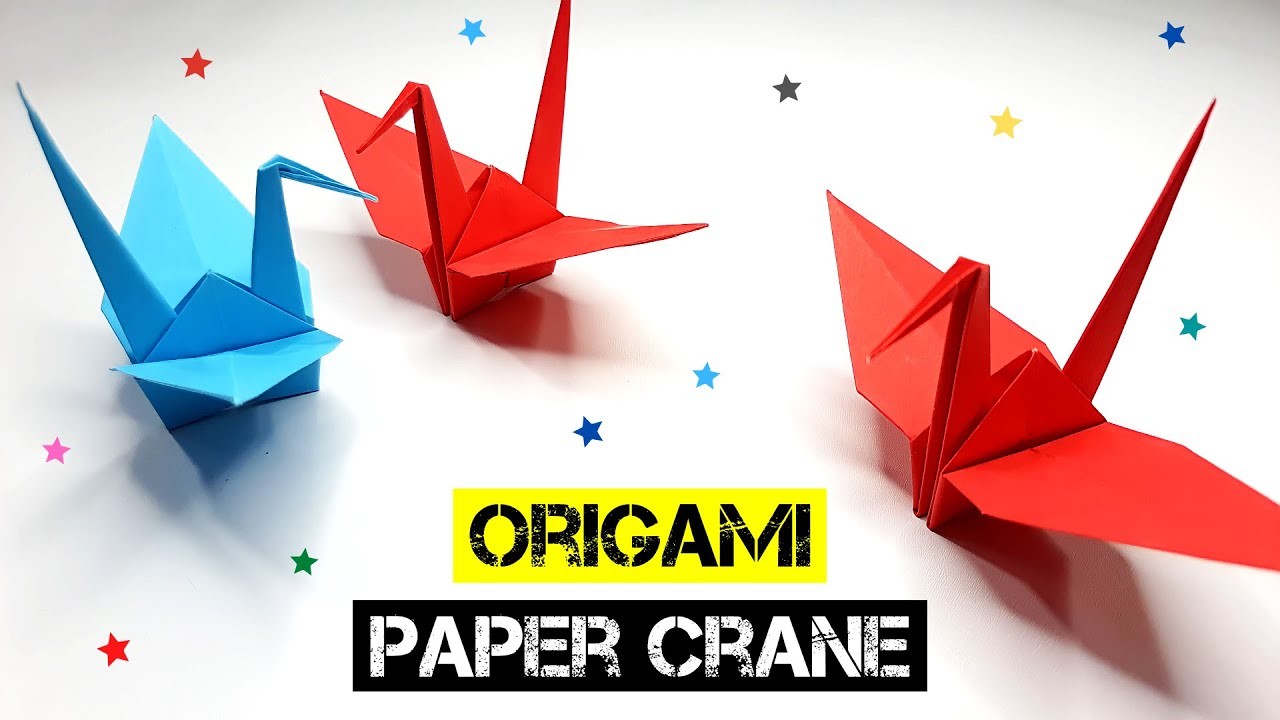 How To Make A ORIGAMI PAPER CRANE Step By Step | Easy ORIGAMI CRANE Tutorial