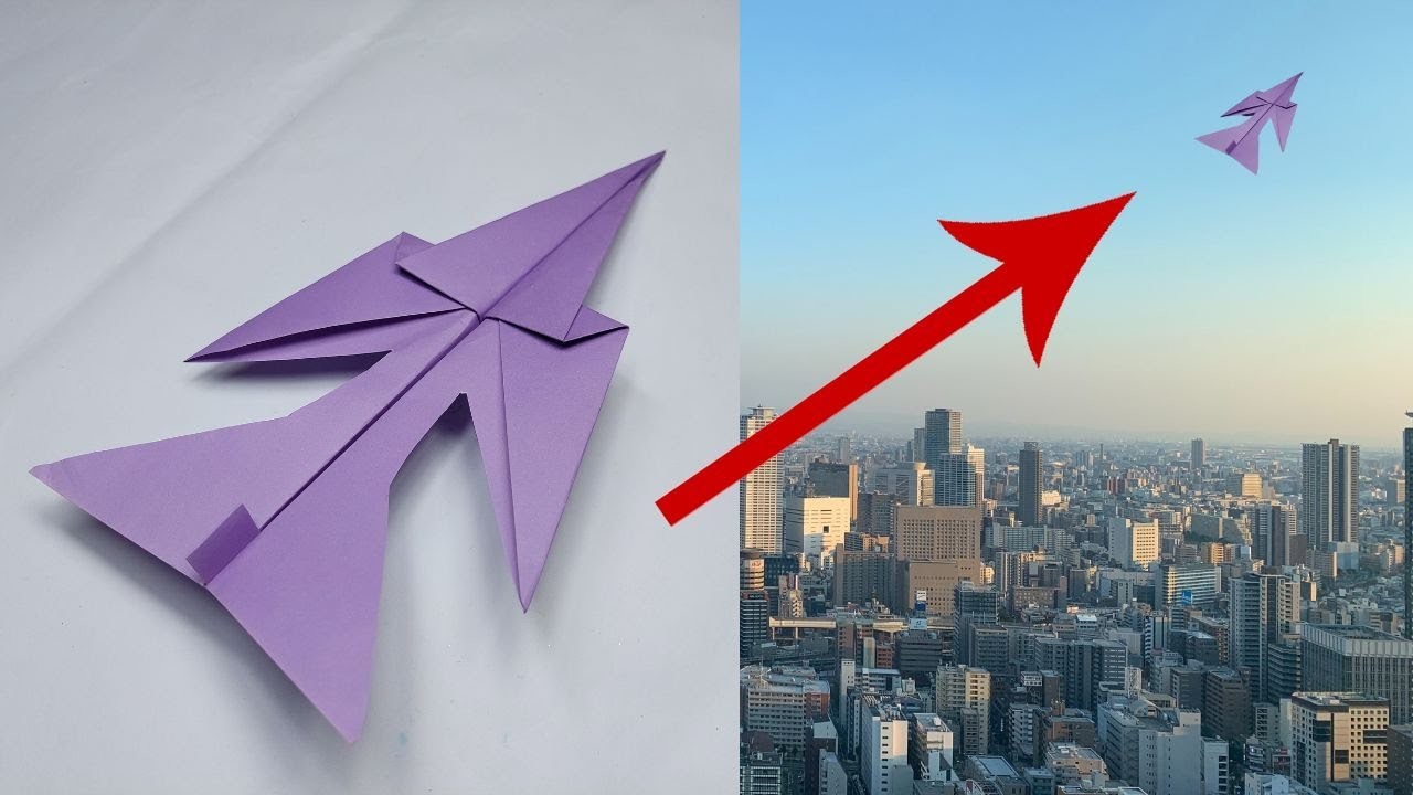 How To Make a Paper Airplane That Can Fly Really Far | How To Fold a Paper Airplane