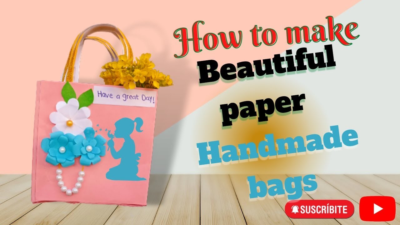 How to make Beautiful Paper Handmade Bags | Shopping Bag Making at Home | DIY Handbag craft