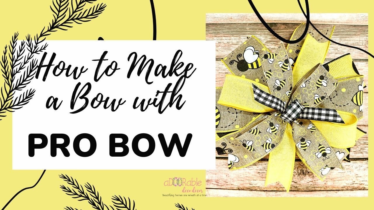 How to Make Bows | Pro Bow | Wreath Bow Tutorial | Wreath Bow Ideas