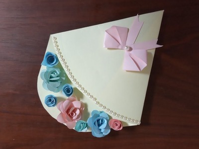 How to make greeting cards.bouquet of roses.Easy Handmade