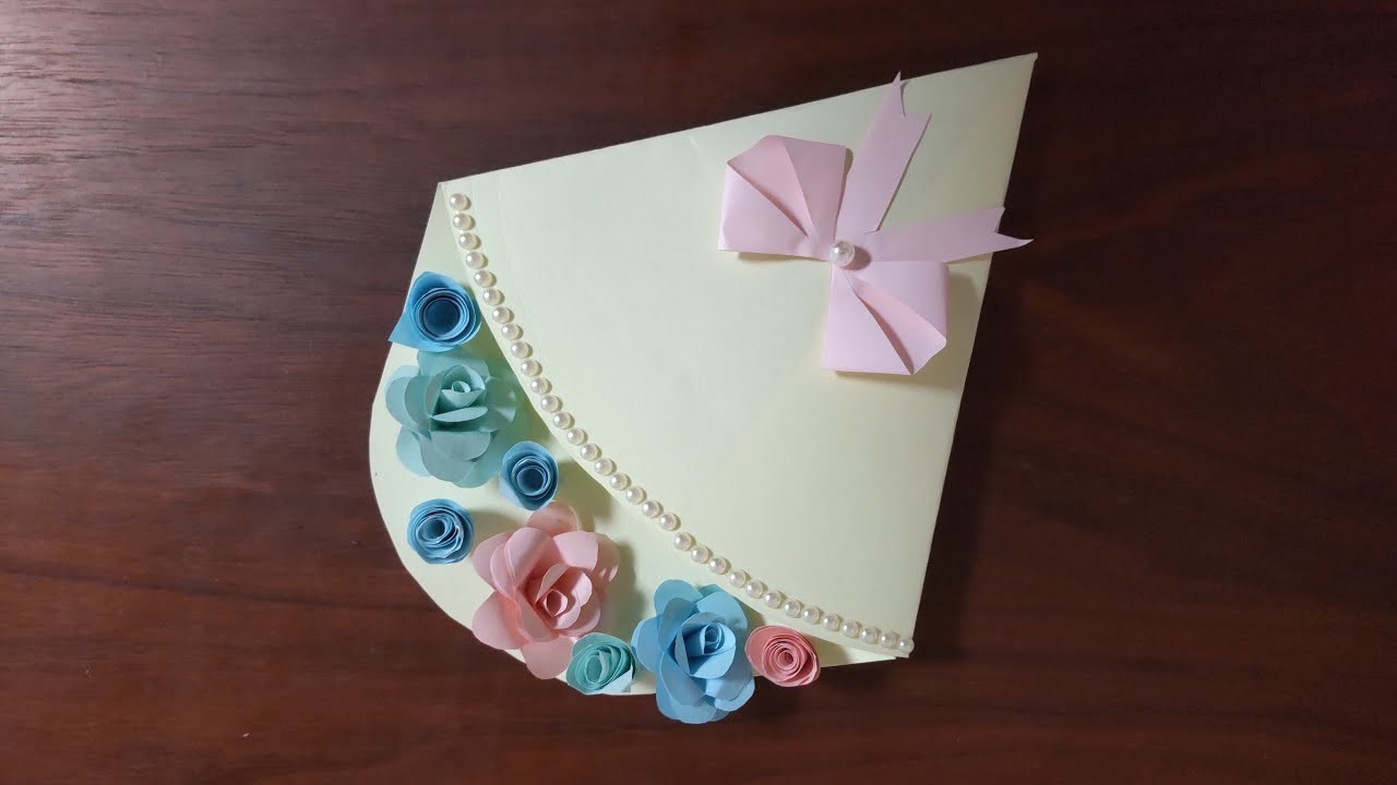 How to make greeting cards.bouquet of roses.Easy Handmade