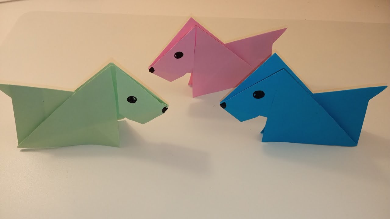 How To Make Origami Dog Easy. Simple Origami Techniques