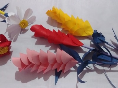 How to make paper flower.Round paper.origami DlY.Home decroter