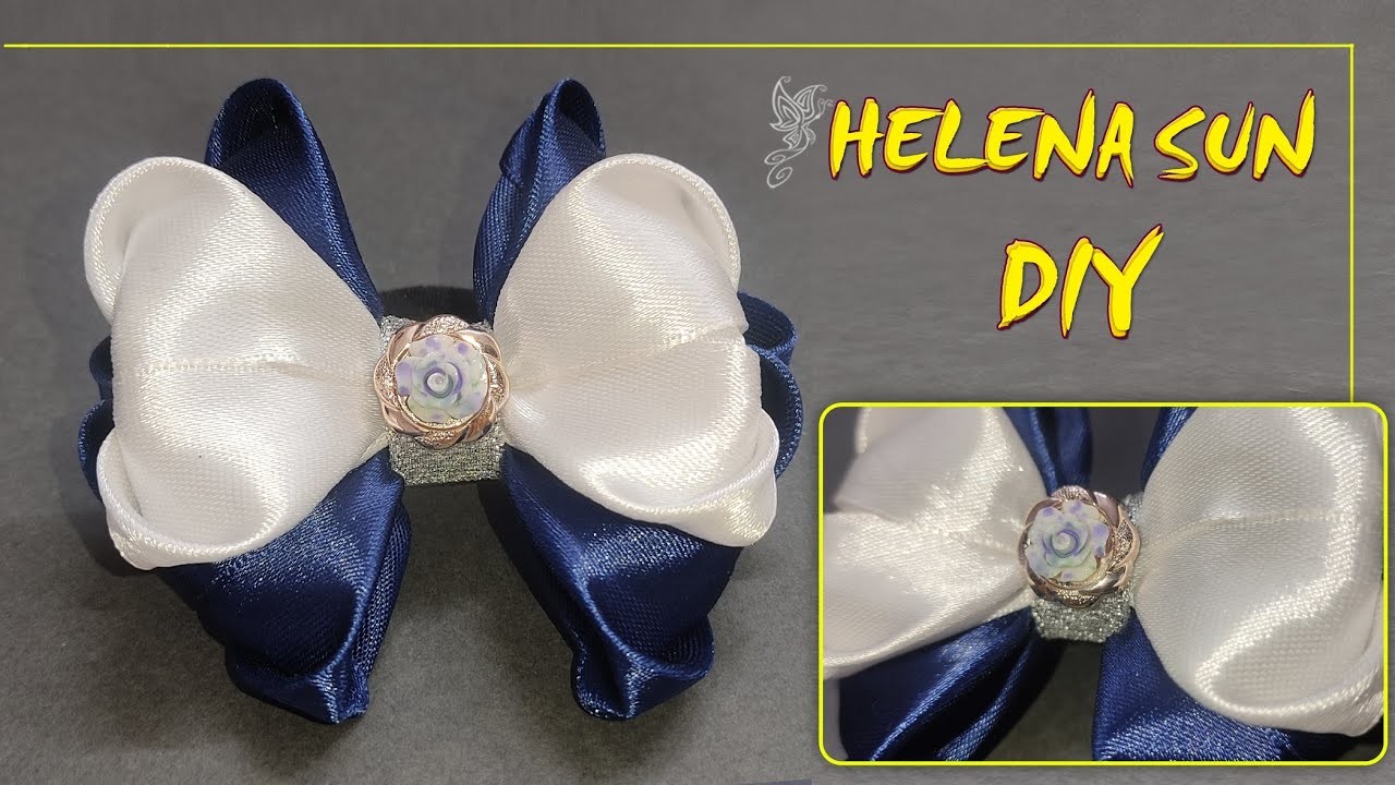 Look how you can make a beautiful bow with ribbon | hair accessorie ????????️