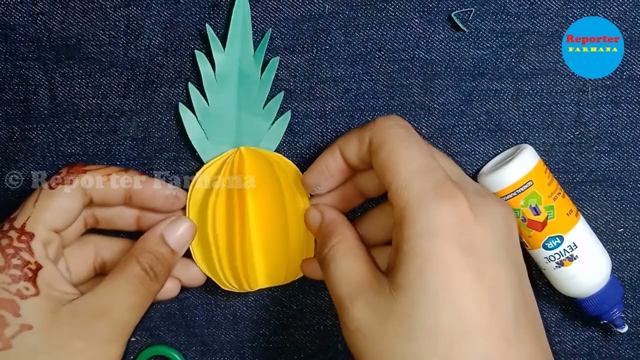 Making a Pineapple out of paper | Reporter Farhana