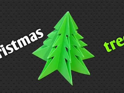 Making an origami Christmas tree