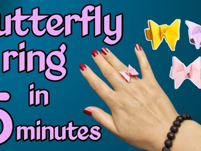 Origami butterfly ring. origami butterfly ring in 5 minutes