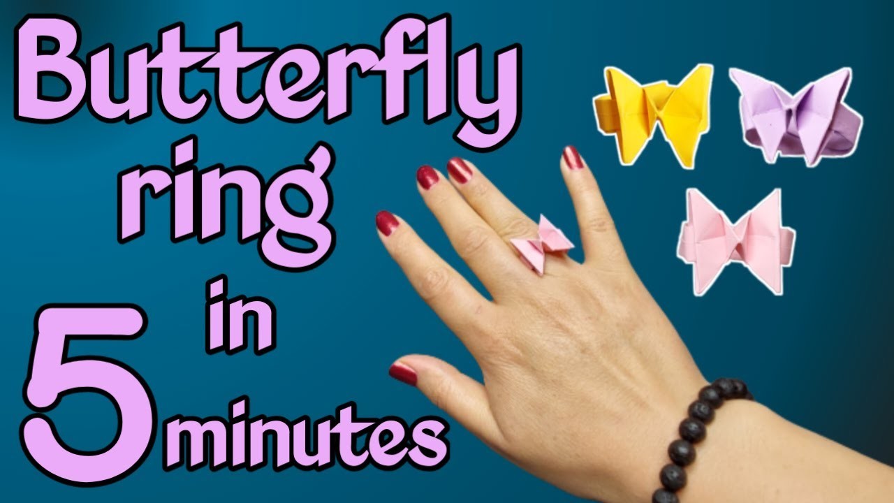 Origami butterfly ring. origami butterfly ring in 5 minutes