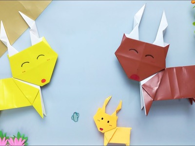 ORIGAMI DEER - How to make an easy origami