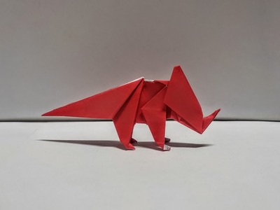 Origami Dinosaur Brachyceratops Easy - How To Make A Paper Dinosaur Brachyceratops Easy Step By Step