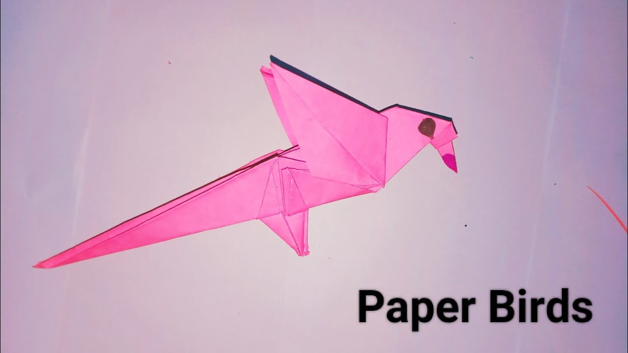Origami Paper Parrot | How To Make Paper Bird