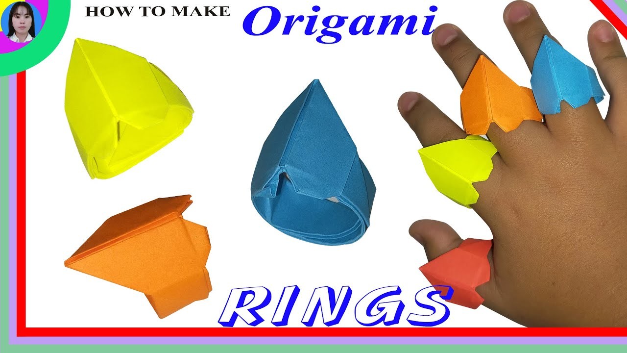 Paper ring making | Origami paper ring easy