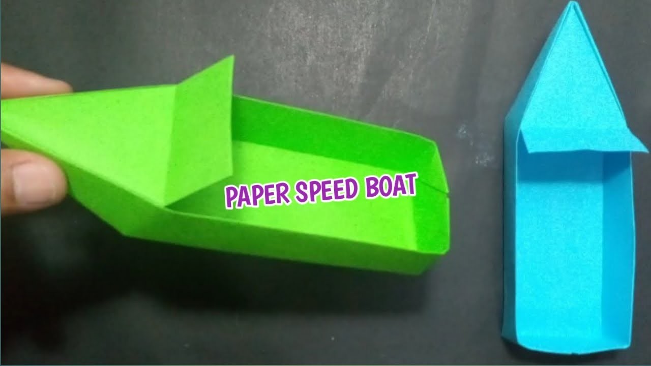 PAPER SPEED BOAT | ORIGAMI BOAT | EASY PAPER BOAT | HOW TO MAKE A PAPER BOAT THAT FLOATS @sdr653