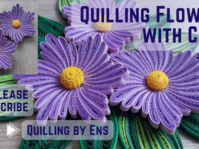 Quilling Flowers Using Comb for a Beginner #filigree #paperflower #basteln #handmade #diy #quilling
