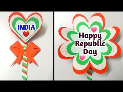 Republic day card making | How to make republic day card | Republic day card making easy