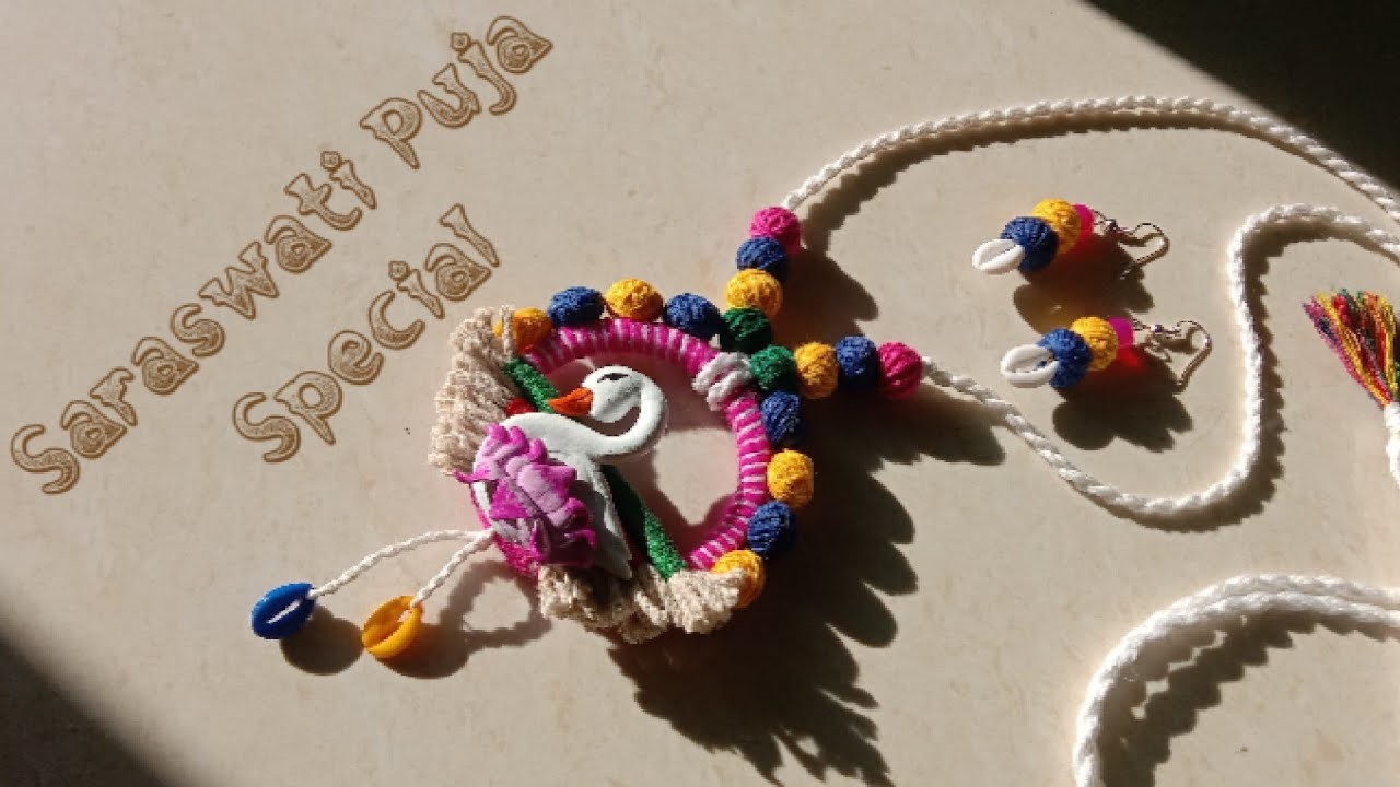 Saraswati Puja Special Handmade Clay Jewellery Making Tutorial | @beausuniqueations1953 |