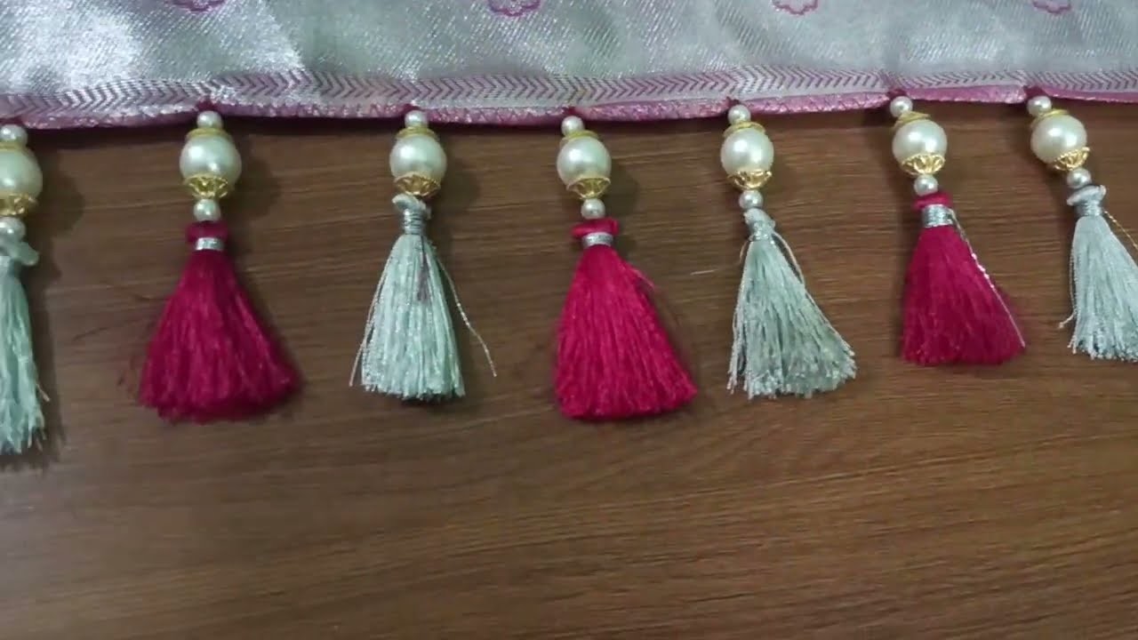 Saree kuchu design (28 ) Fashion and simple way with saree tassels ll saree kuchu