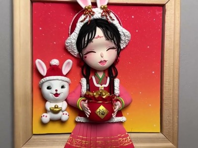 Spring Festival Handmade???? Clay Art Clay Doll????