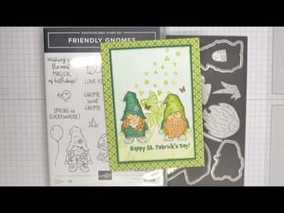 Stampin’ Up! Friendly Gnomes St Patrick’s Day Card Tutorial
