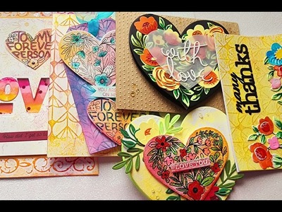 Valentine's day cards Club Spellbinders  #SpellbindersClubKits #Spellbinders #neverstopmaking