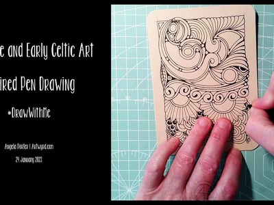 Zentangle and Early Celtic Art Inspired Pen Drawing | Draw With Me