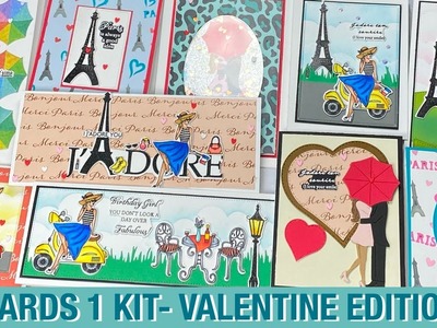 10 Valentine and Friendship Cards Using 1 Card Kit