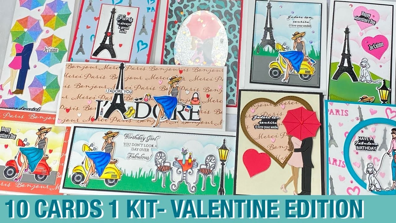 10 Valentine and Friendship Cards Using 1 Card Kit