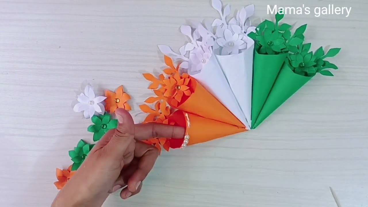 3 Independent day crafts\Republic day crafts\Tricolour craft for kids.Paper crafts@Mamasgallery03
