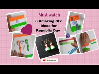 6Amazing DIY ideas for Republic Day #must watch#Republic Day craft ideas @AkushaCreationsSupercraft