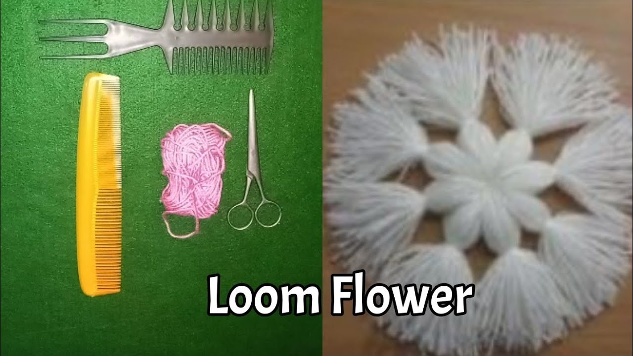 Amazing Hair Comb Beautiful Flower Design Trick and Trick Hand Embroidery