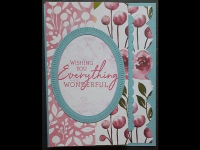 Awash in Beauty Fun Fold Card