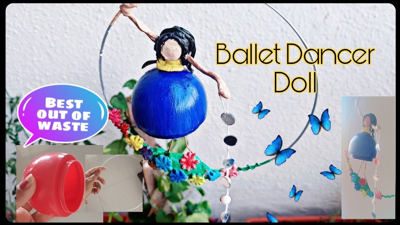 Ballet Doll Dancers Showpiece Making at home | Home decor ideas