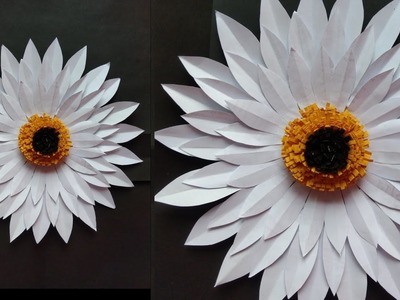 Beautiful paper flower wallmate.Beutiful home decorating craft ideas.Handmade easy wallmate