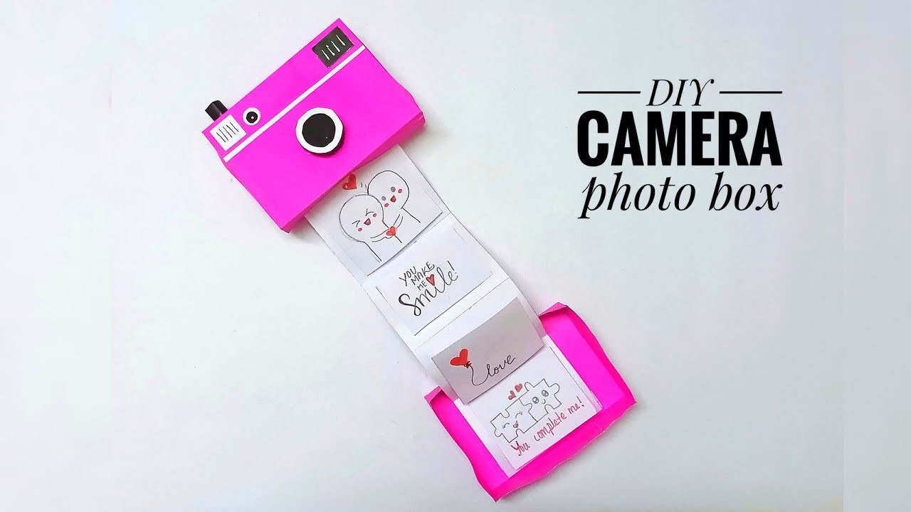 DIY Camera ???? photo box | gift ideas | #papercraft #diy #craft #giftideas #gift #handmade