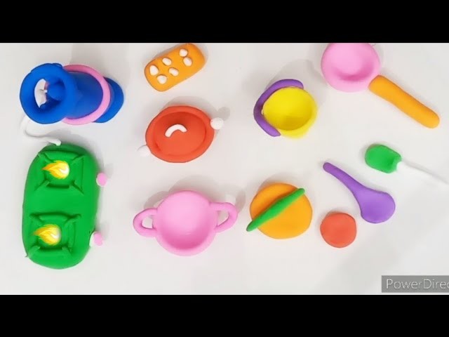 DIY mini handmade making kitchen set | amazing technique make kitchen set with polymer clay