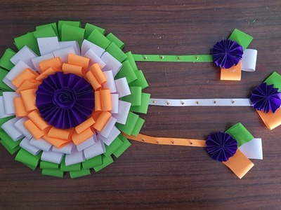 DIY Republic Day Craft idea ll Tricolor wall hainging idea ll Easy Republic Day craft idea